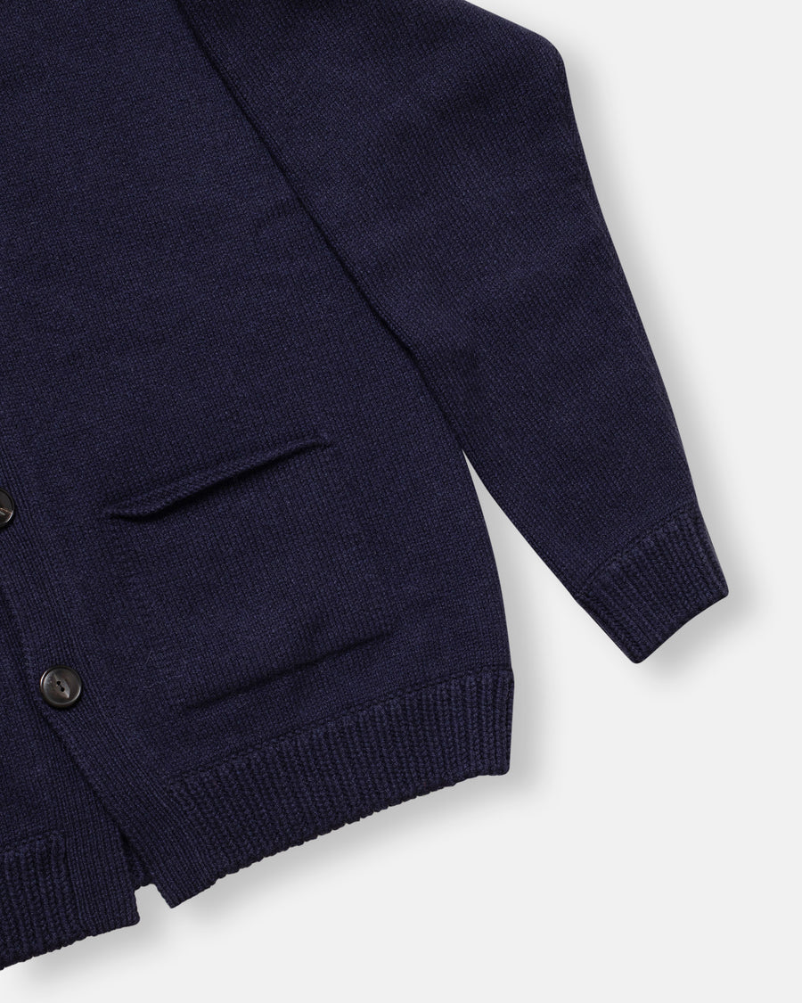 bulky rib combi cardigan