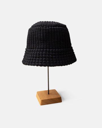 knitted wool bucket hat