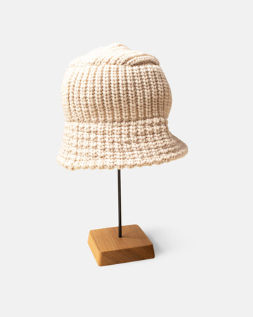 knitted wool bucket hat