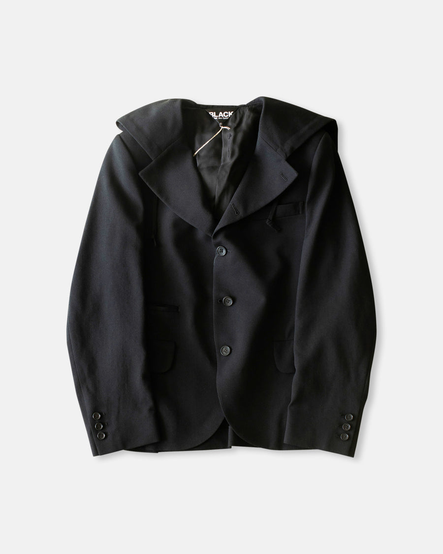 hooded blazer