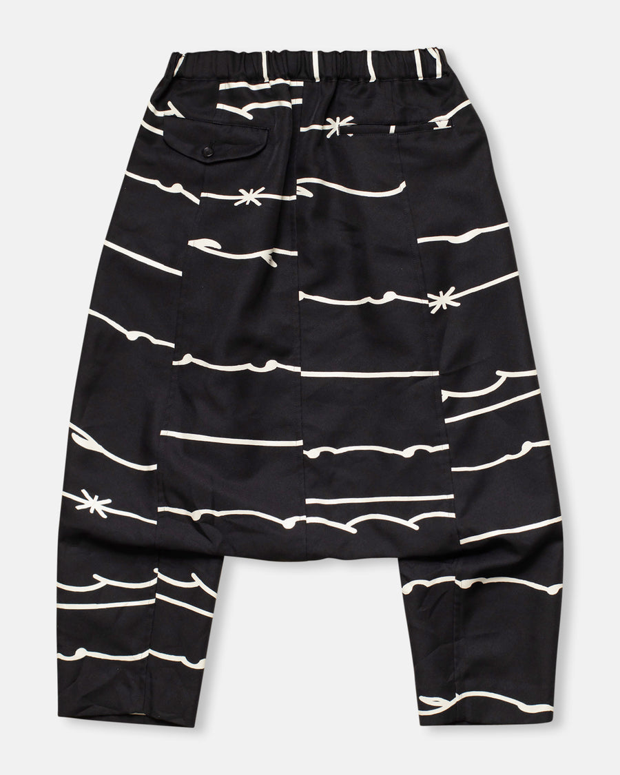 twill filip pasowski print trousers