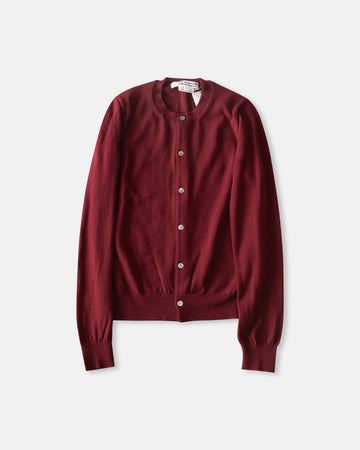 double front cardigan