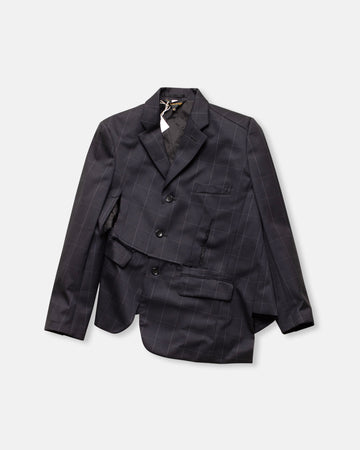 wool gabardine windowpane jacket