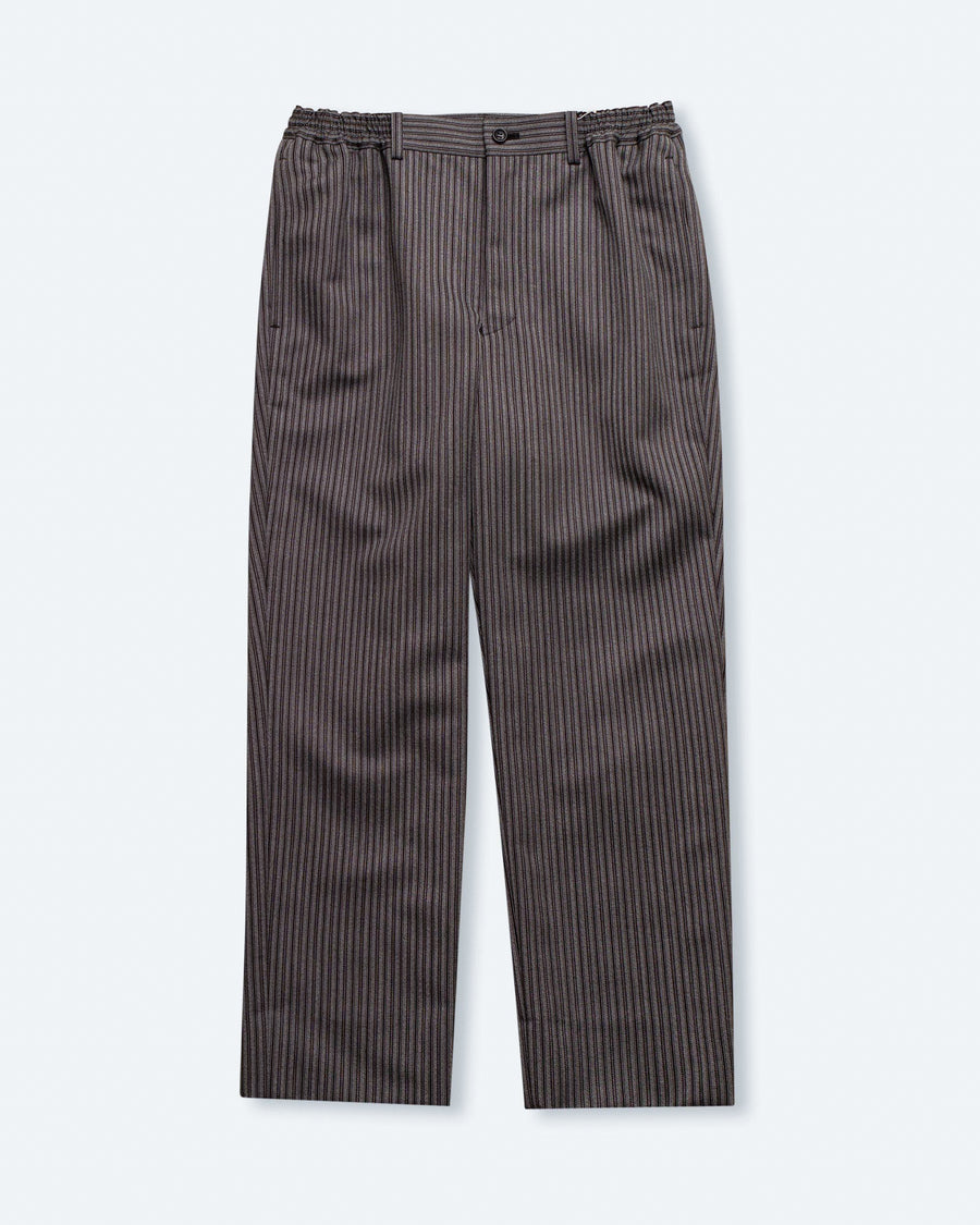 wool mottled stripe trouser
