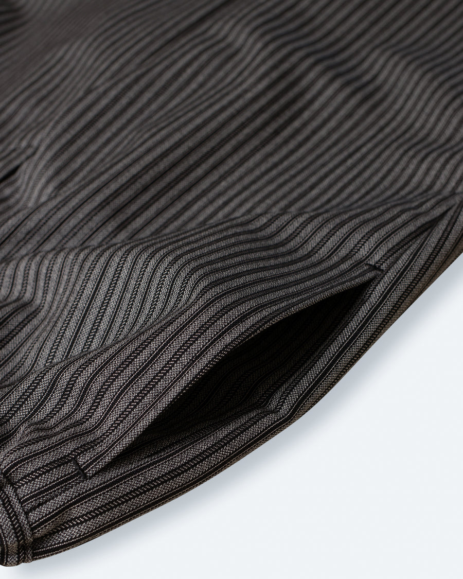 wool mottled stripe trouser