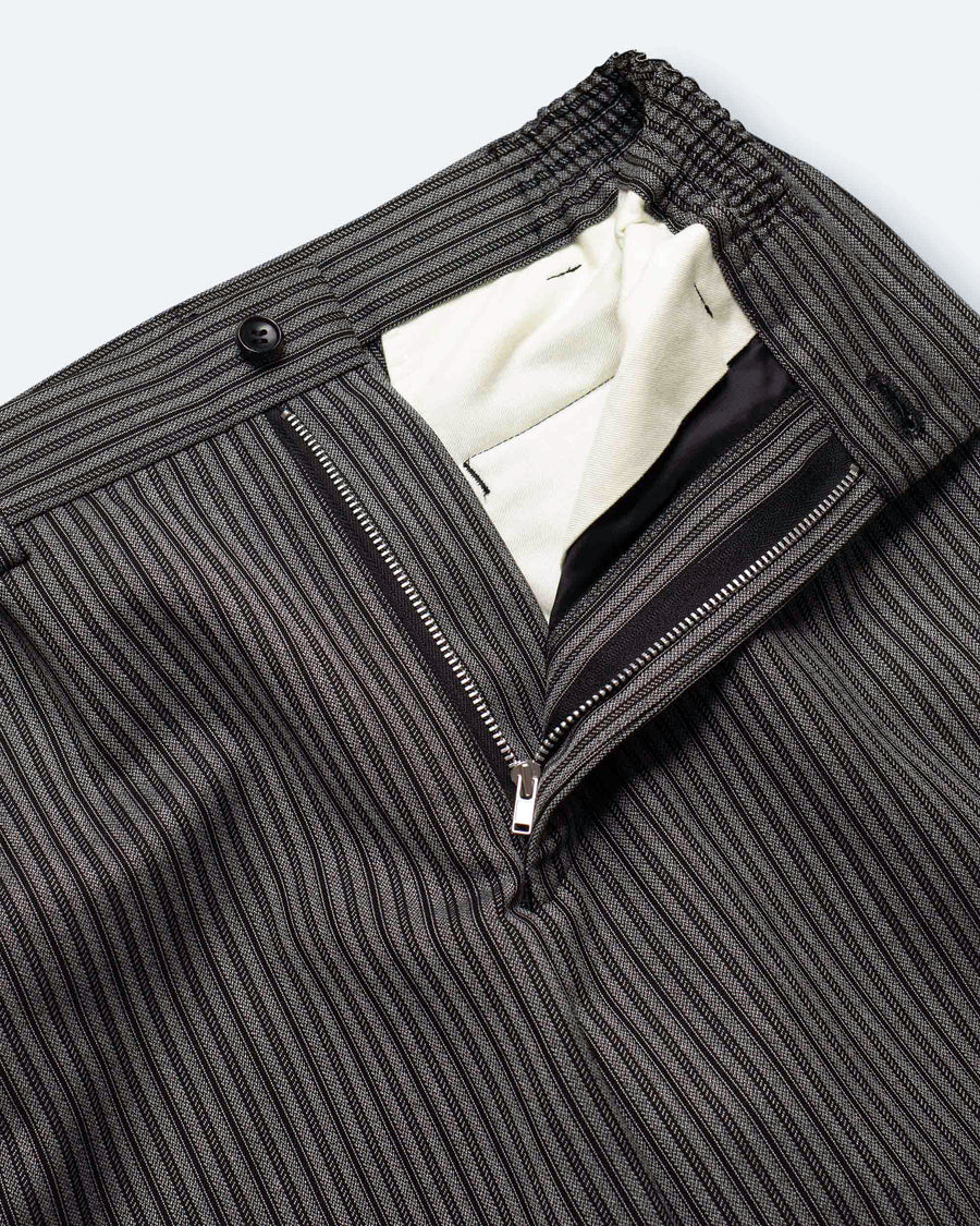 wool mottled stripe trouser