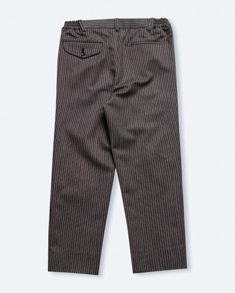 wool mottled stripe trouser