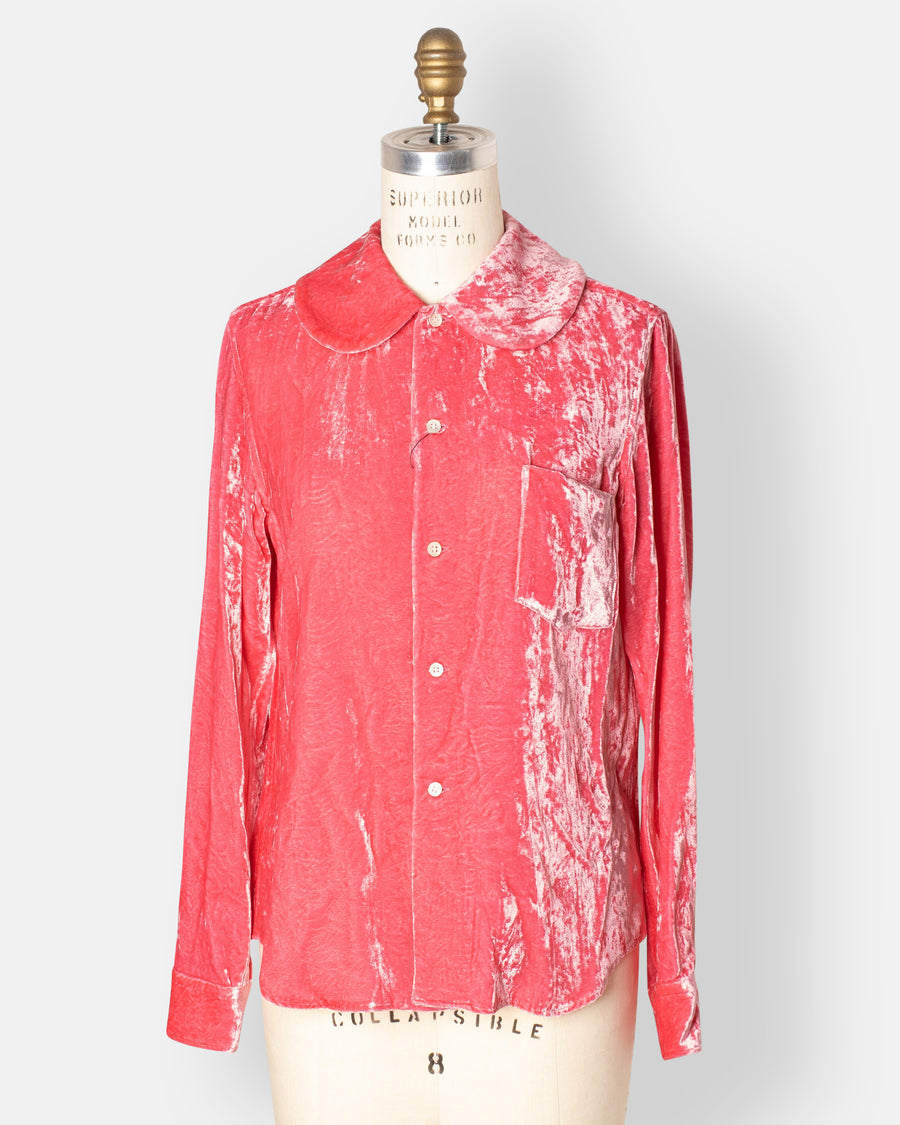 velvet blouse