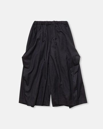 wool serge pinstriped pants
