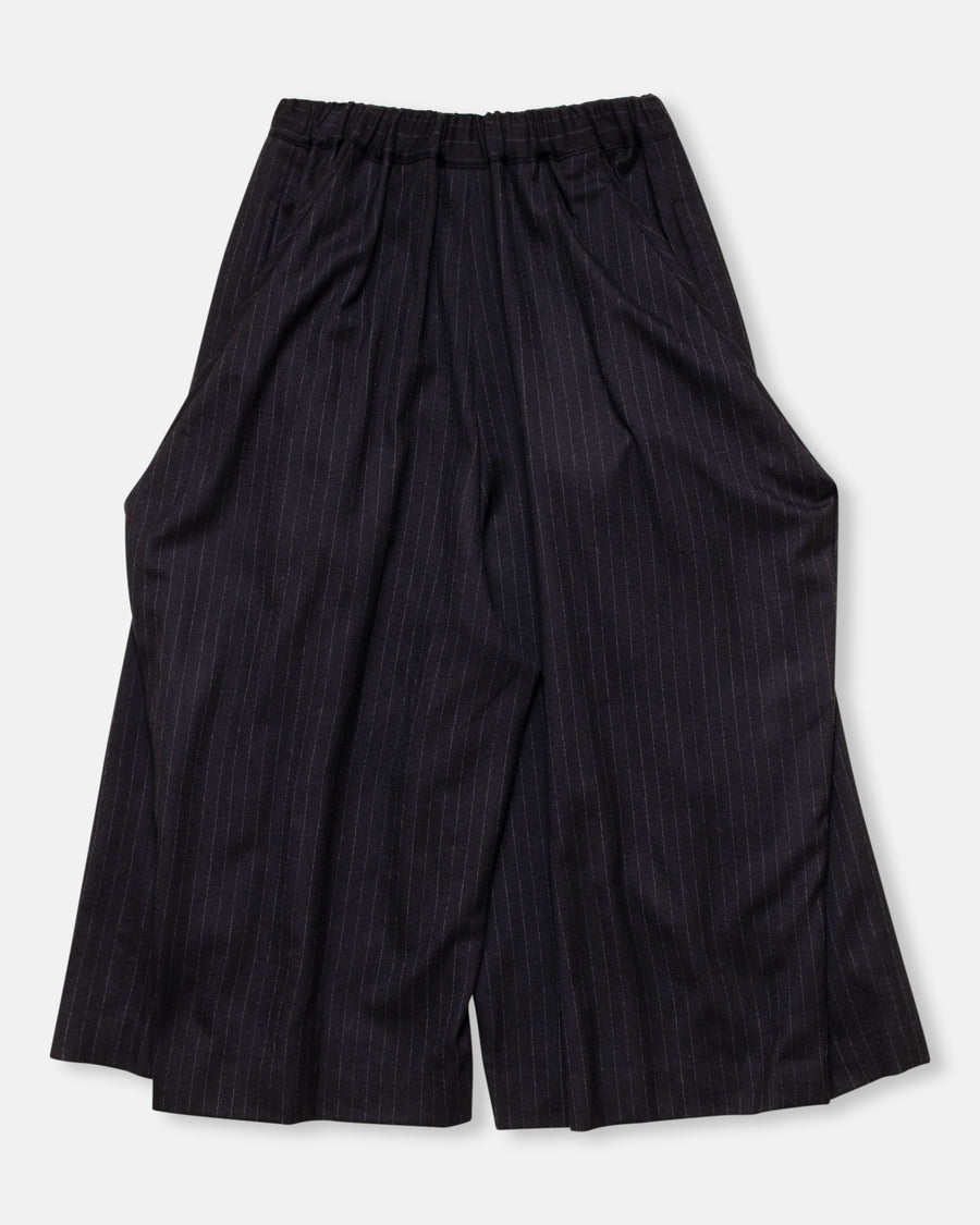 wool serge pinstriped pants