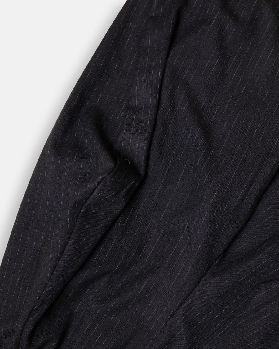 wool serge pinstriped pants