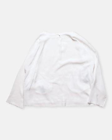 round neck silk top