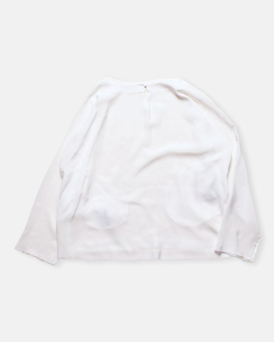 round neck silk top