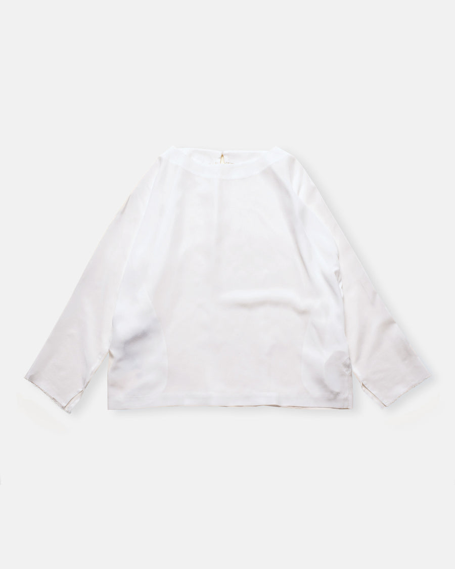 round neck silk top