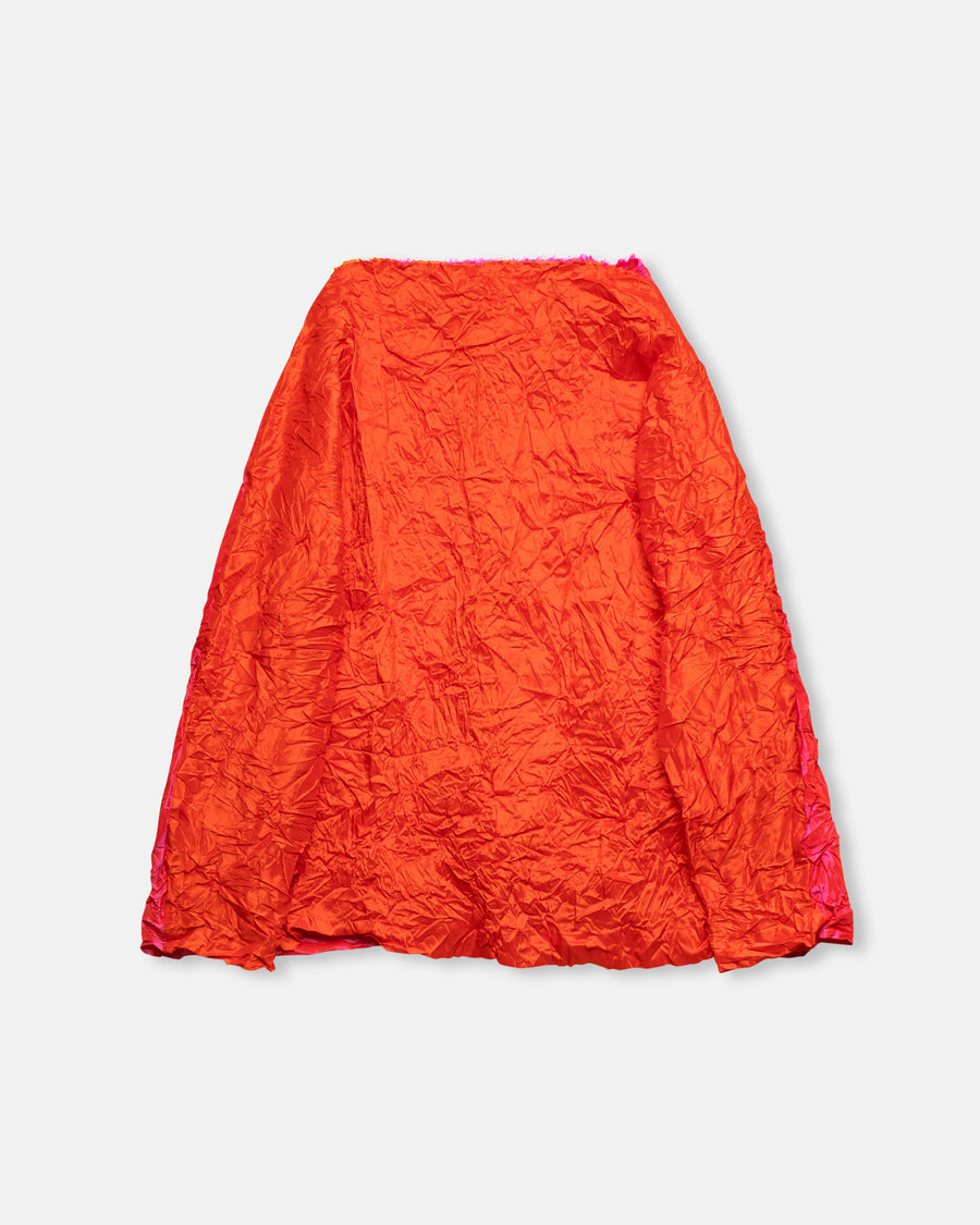 bicolor silk top