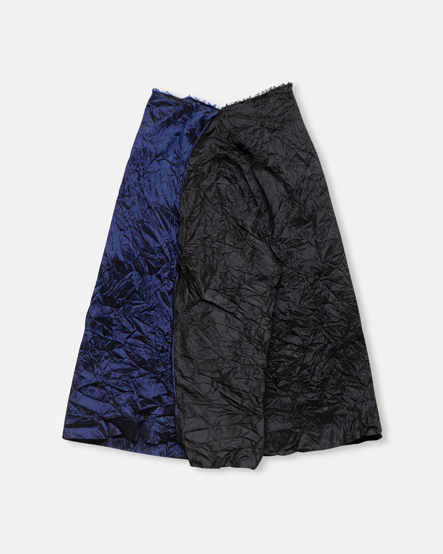 bicolor silk top