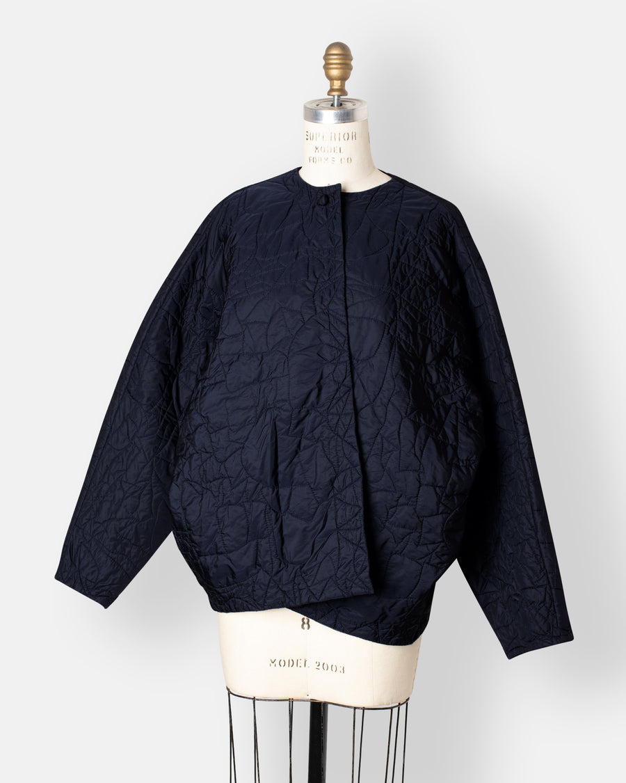 trapunta bomber jacket
