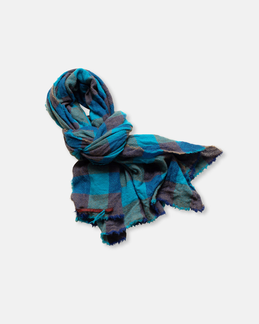cashmere check shawl