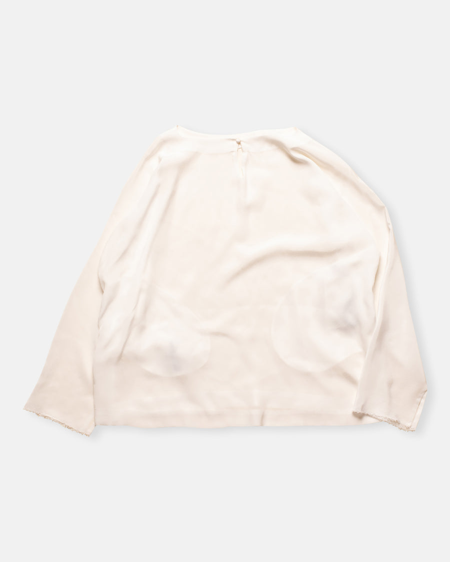 round neck silk top