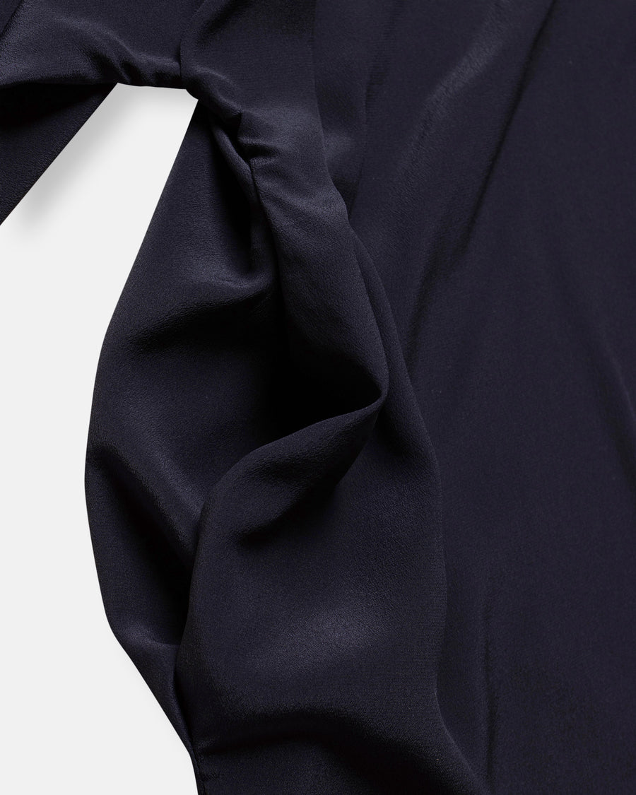 round neck silk top