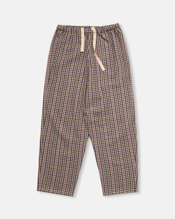 checked easy pants