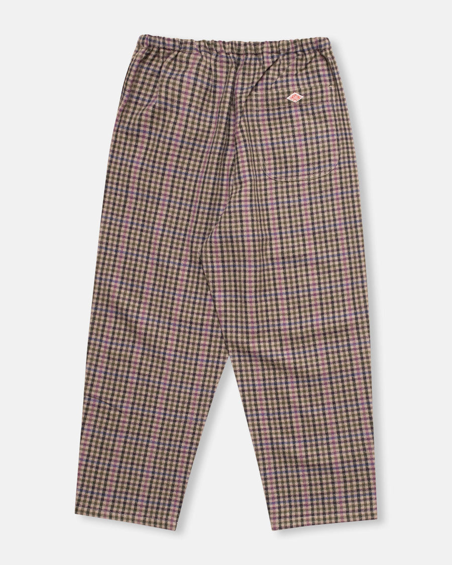 checked easy pants