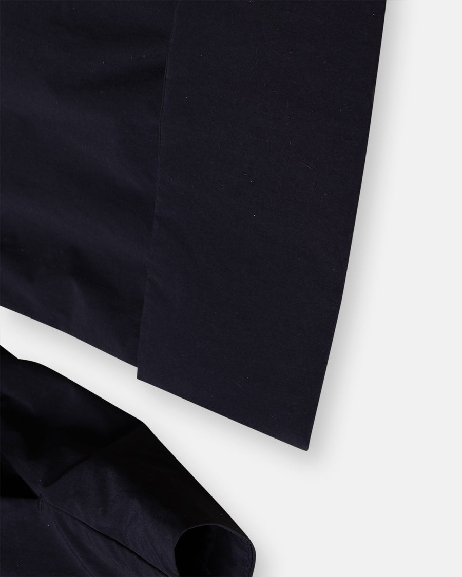 insulated collarless jacket