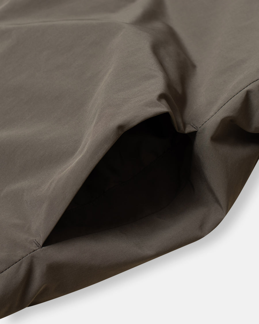 insulated collarless jacket