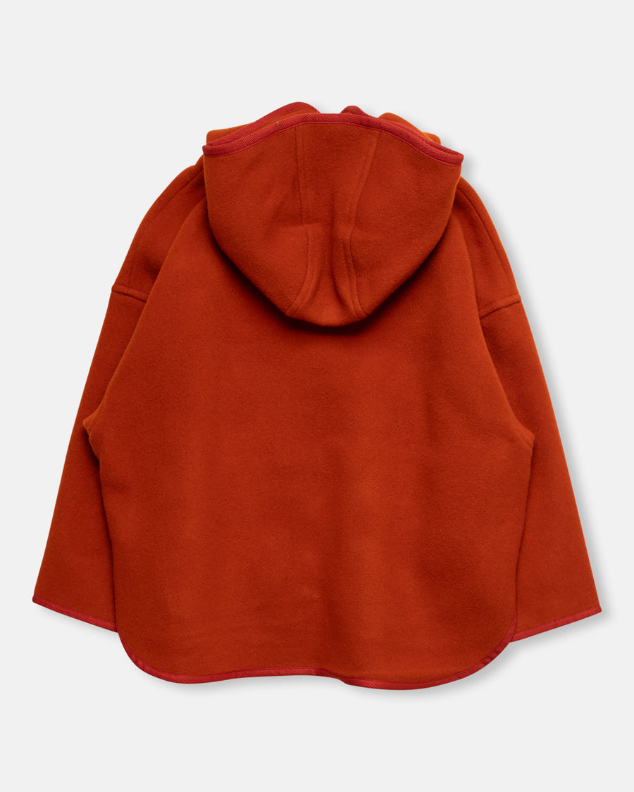 fleece hooded jacket