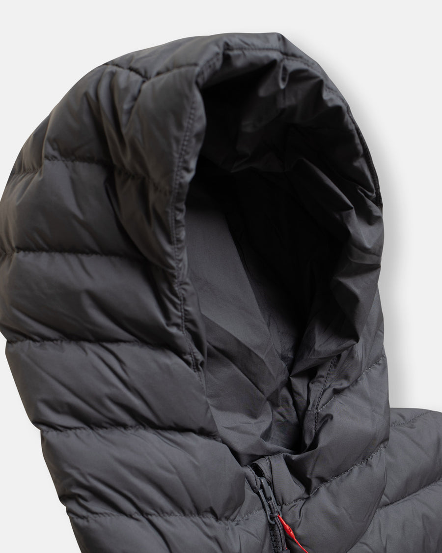 middle down hooded jacket