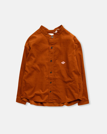 corduroy band collar shirt