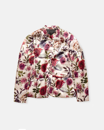 jessica printed padded silk jacket
