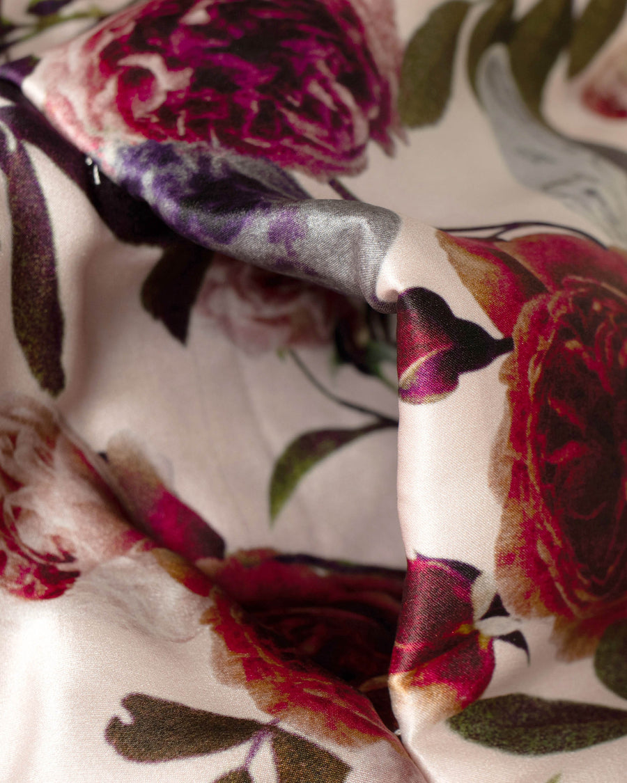 jessica printed padded silk jacket