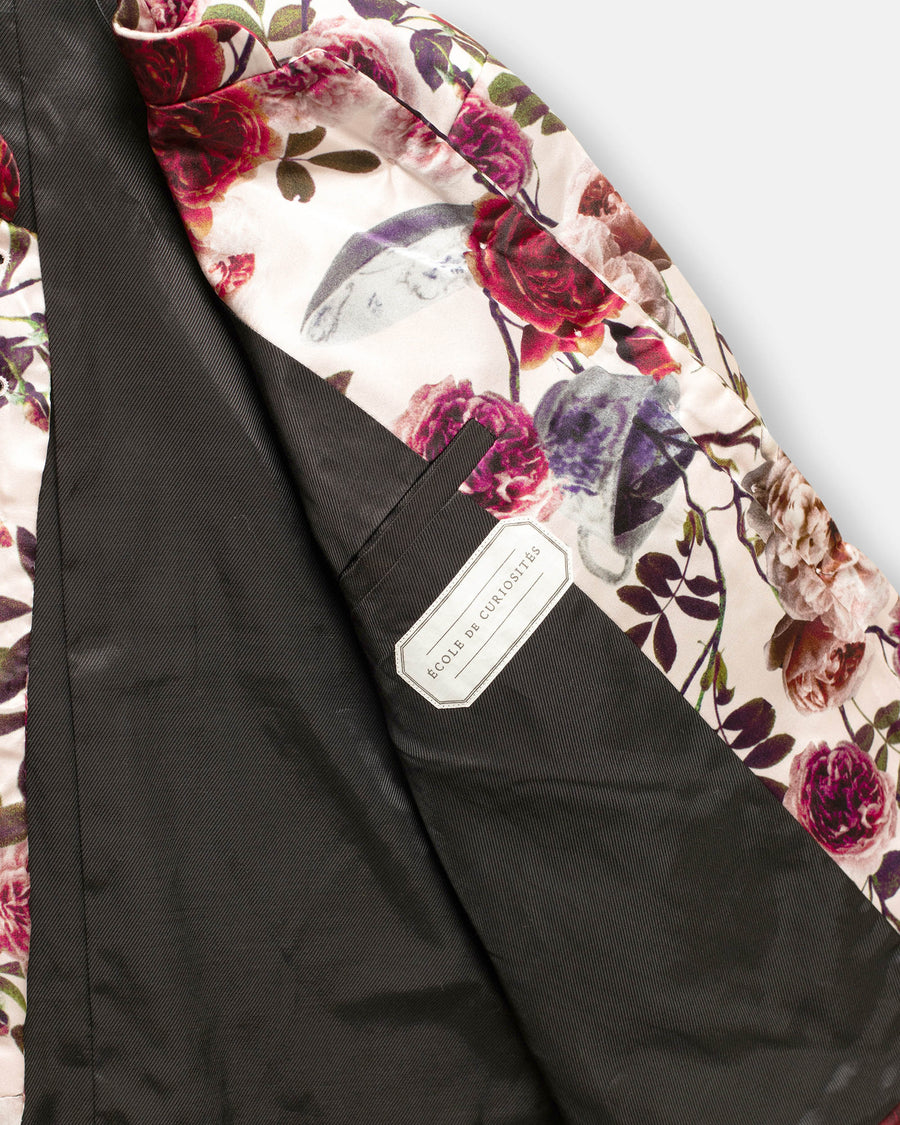 jessica printed padded silk jacket