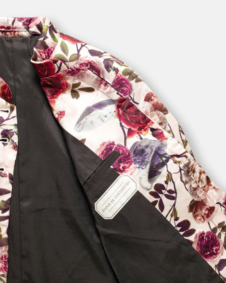jessica printed padded silk jacket