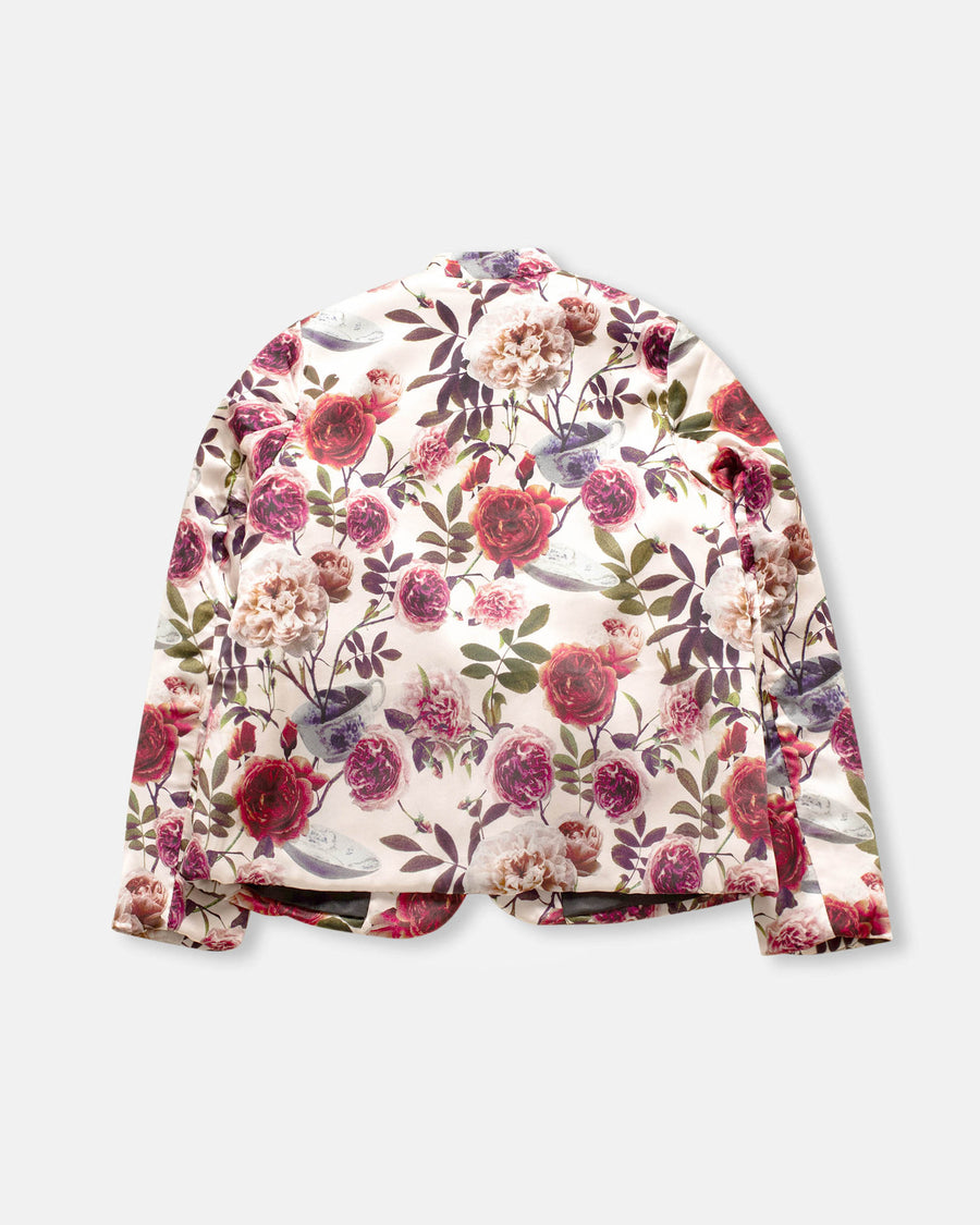 jessica printed padded silk jacket