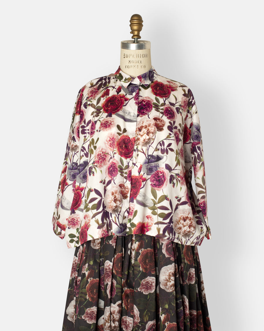 brigitte printed cotton shirt