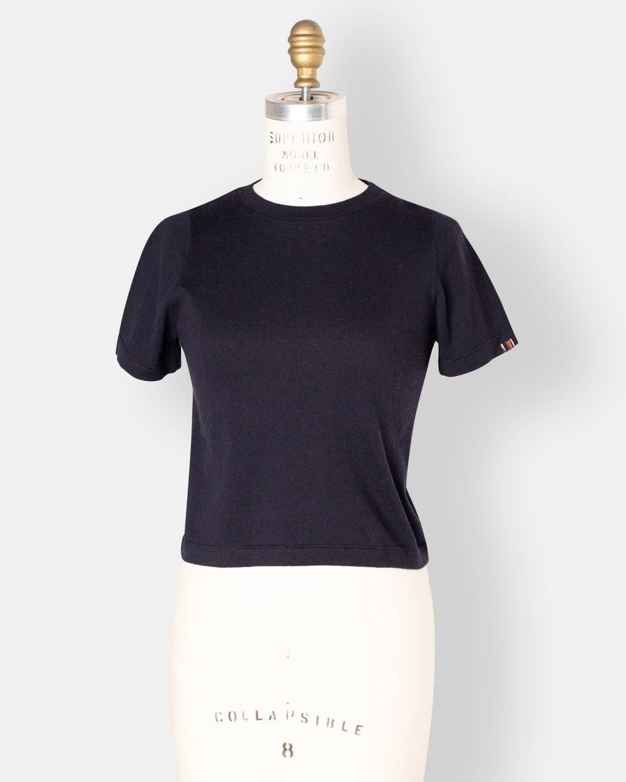 tina cropped sweater tee