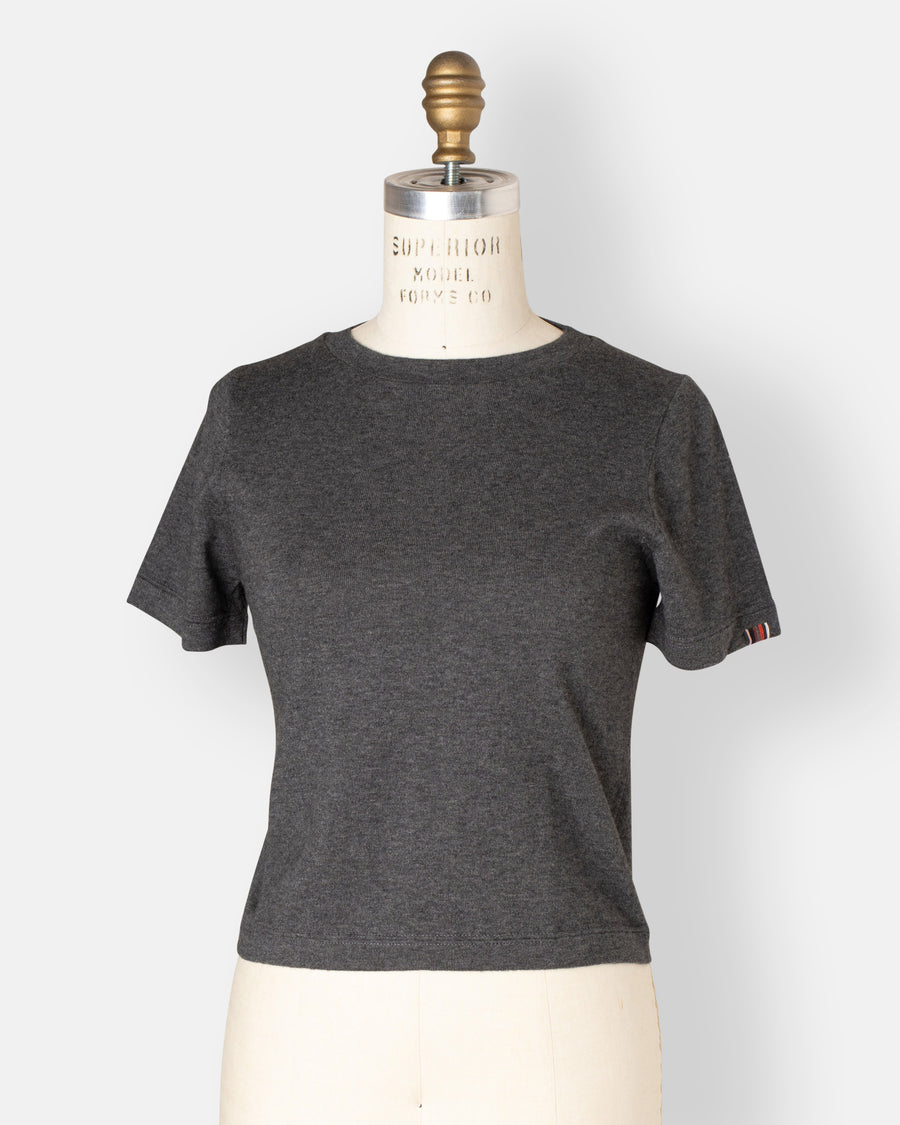 tina cropped sweater tee