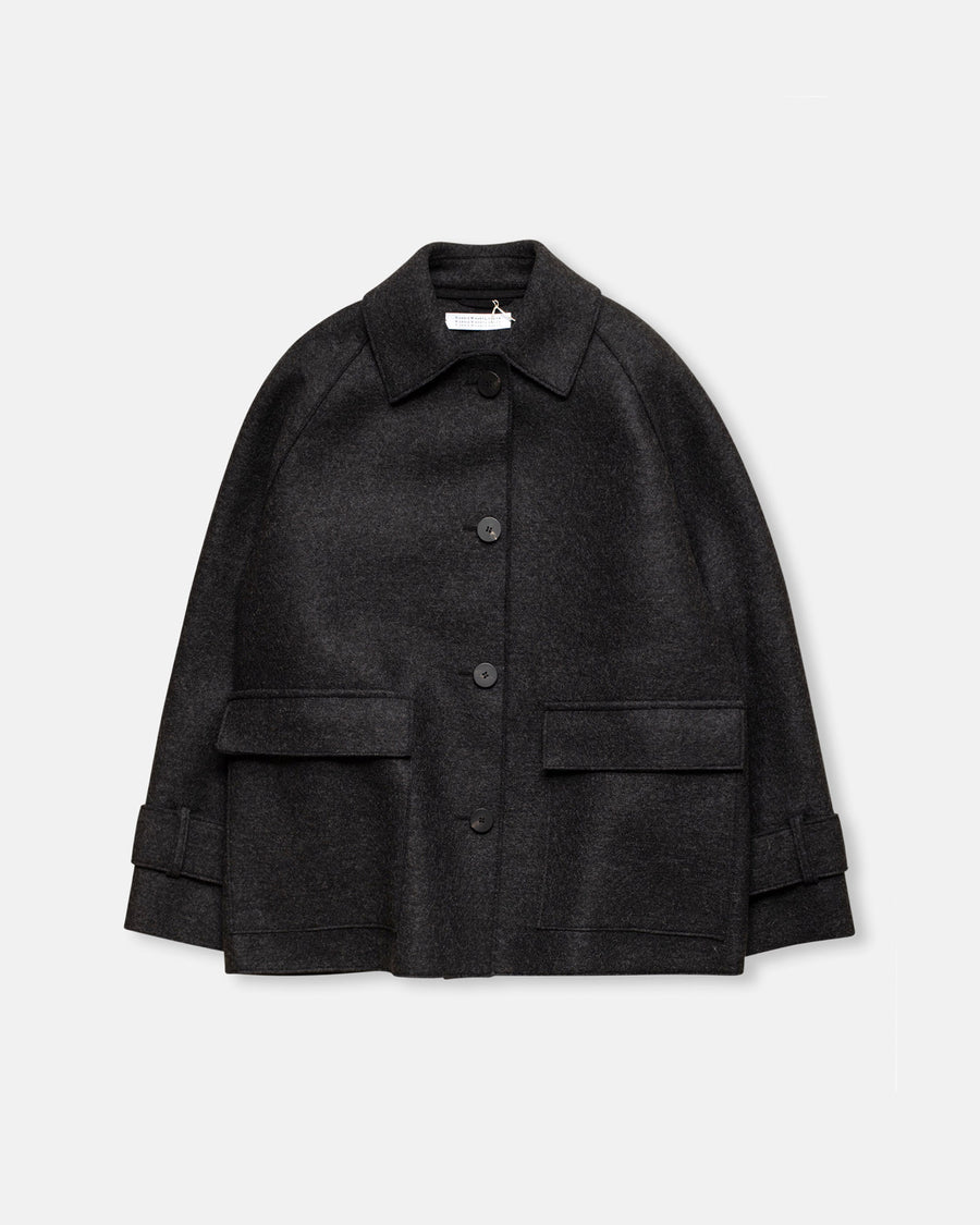 raglan jacket with quilted lining