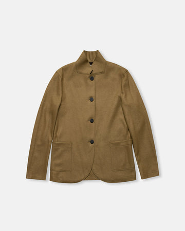 high collar blazer