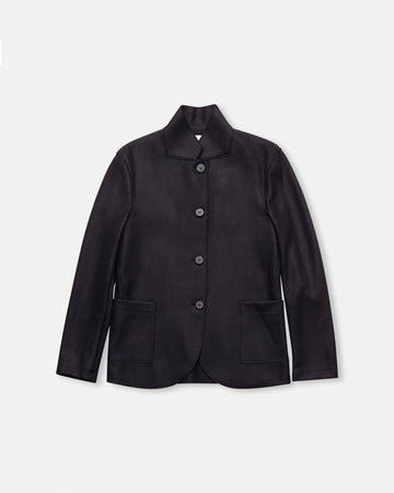 high collar blazer