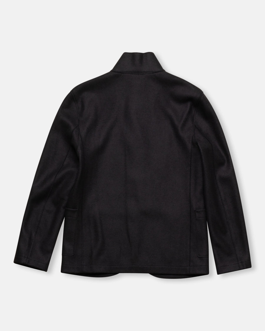 high collar blazer