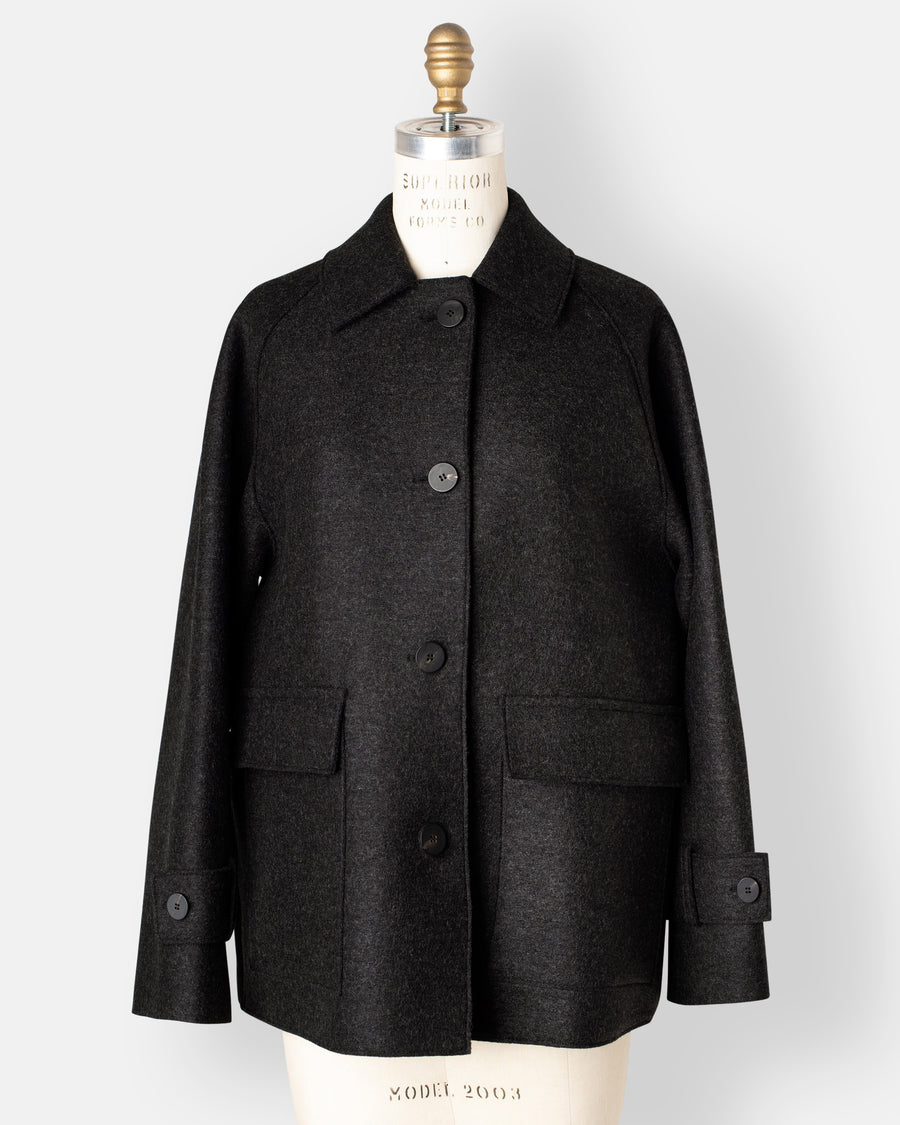 raglan jacket with quilted lining