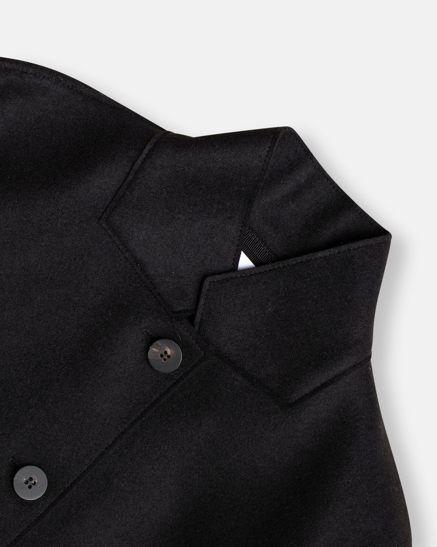 high collar blazer