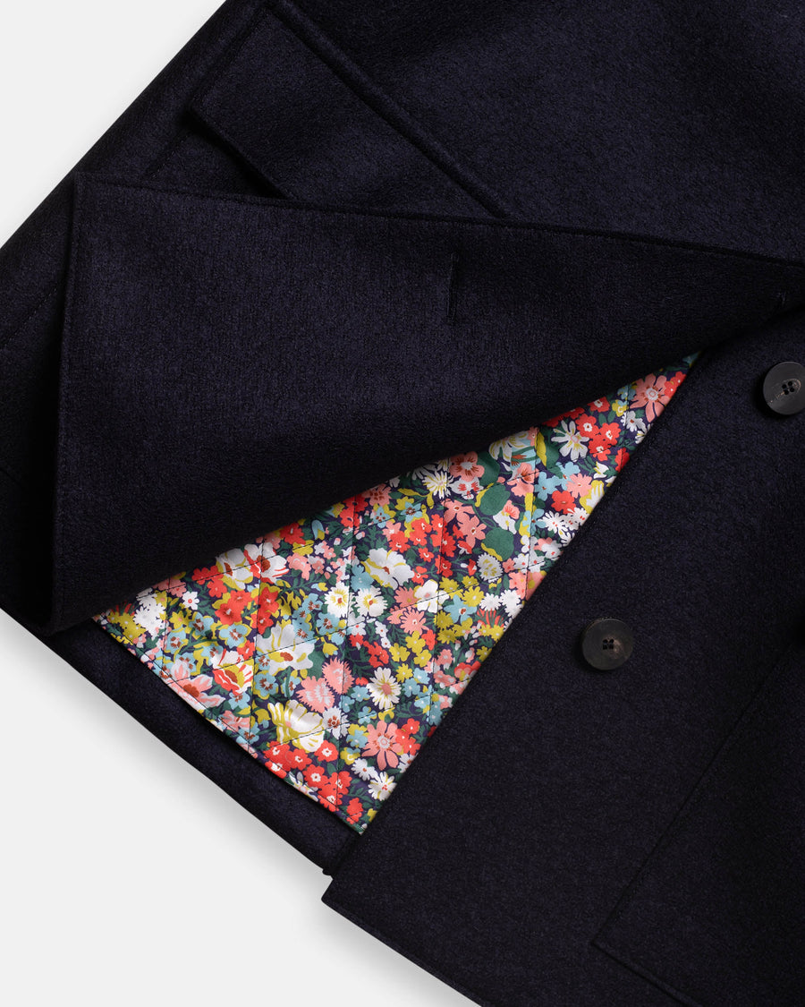 raglan jacket with quilted lining