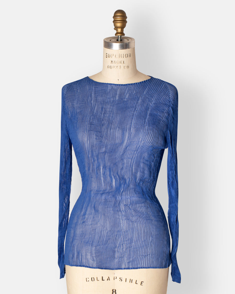 chiffon twist top