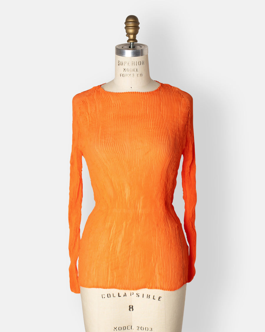 chiffon twist top