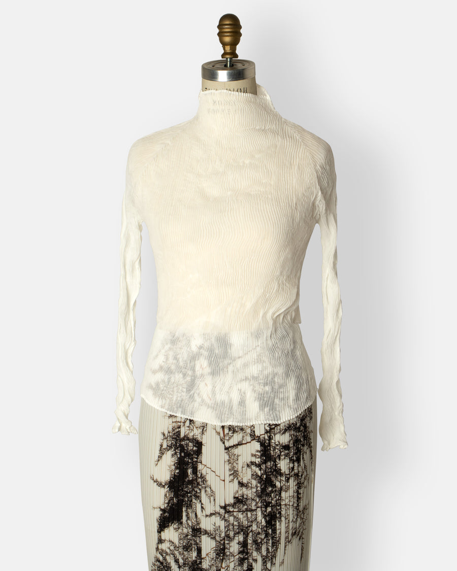 chiffon twist top