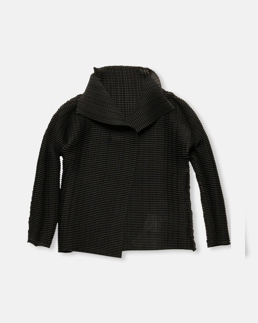 wooly pleats cardigan